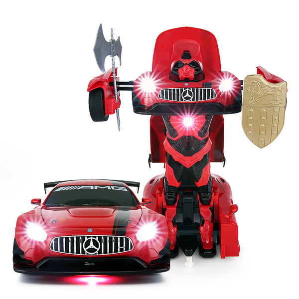 Mercedes AMG GT3 Transform Robot Car - 1:14 R/C Car -Red