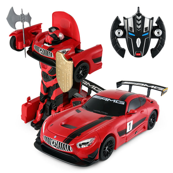 Mercedes AMG GT3 Transform Robot Car - 1:14 R/C Car -Red