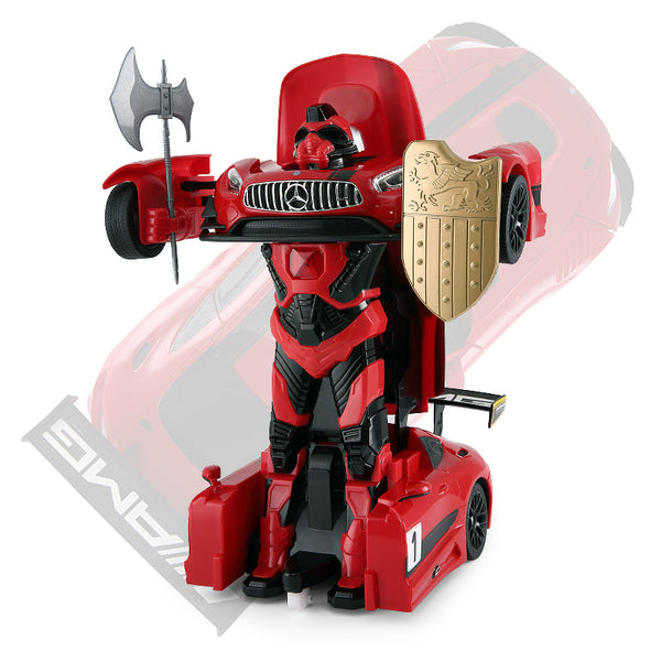 Mercedes AMG GT3 Transform Robot Car - 1:14 R/C Car -Red