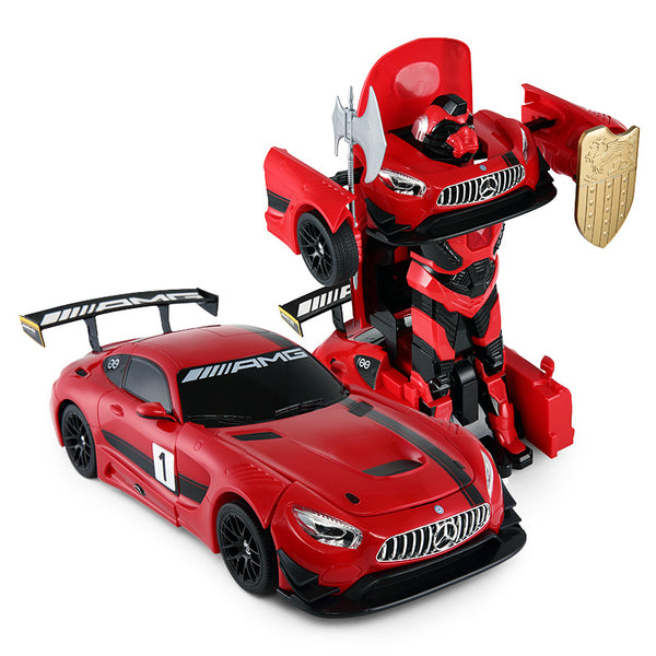 Mercedes AMG GT3 Transform Robot Car - 1:14 R/C Car -Red