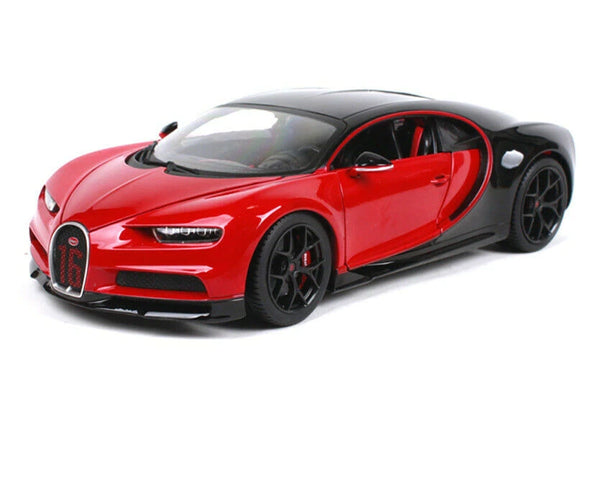 Bugatti Chiron Red Bburago 1:18 Die Cast Model Car