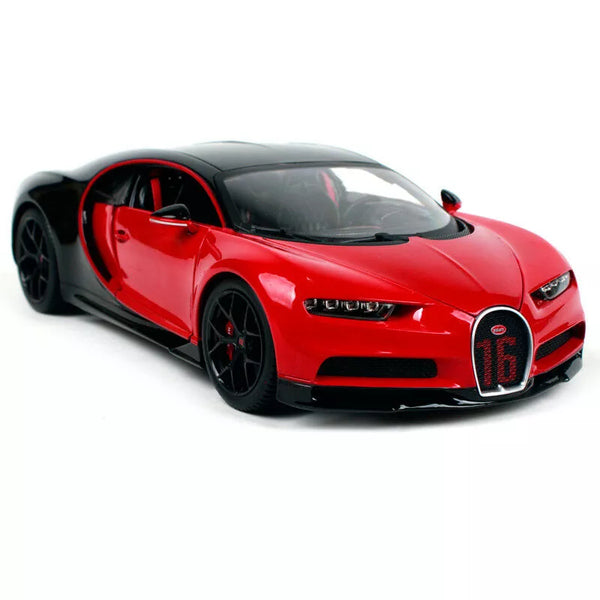 Bugatti Chiron Red Bburago 1:18 Die Cast Model Car