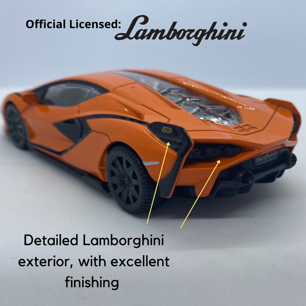 Lamborghini Sian- 1:43 Die Cast Car - Orange