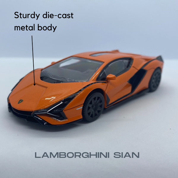 Lamborghini Sian- 1:43 Die Cast Car - Orange