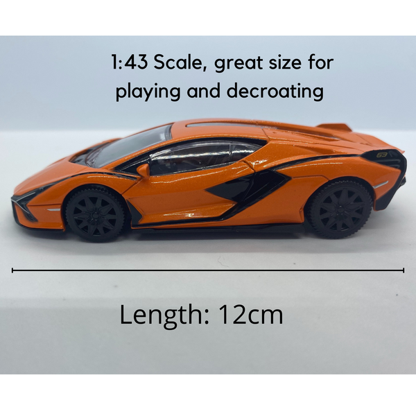 Lamborghini Sian- 1:43 Die Cast Car - Orange