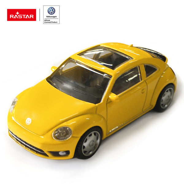 Mini VW Beetle- 1:43 Die Cast Car - Yellow