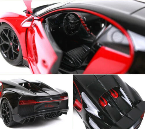 Bugatti Chiron Red Bburago 1:18 Die Cast Model Car